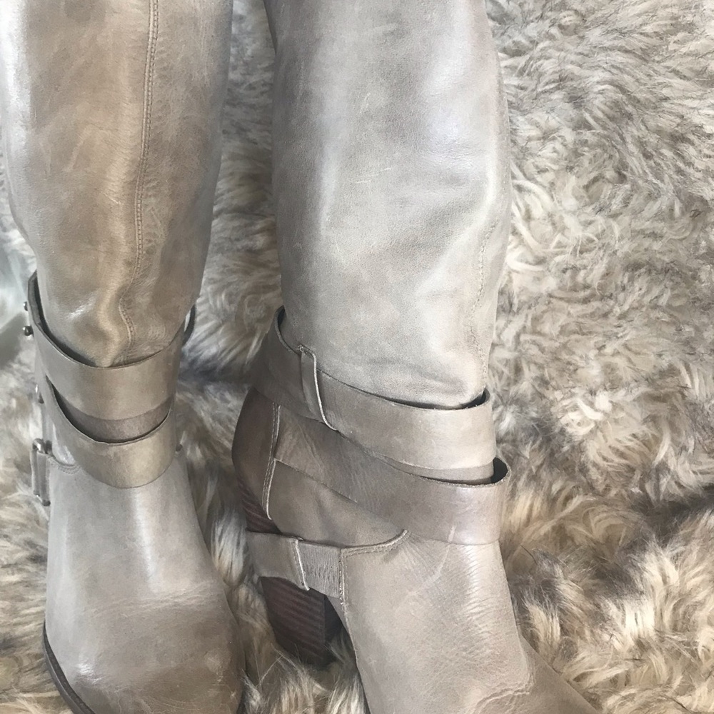 Fergie over the knee grey boots